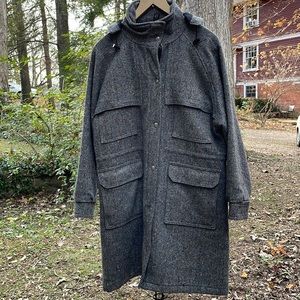 WOOLRICH 3/4 Length Wool(85%)Coat, Vintage, Made USA, Size L, Super Condition🤩!